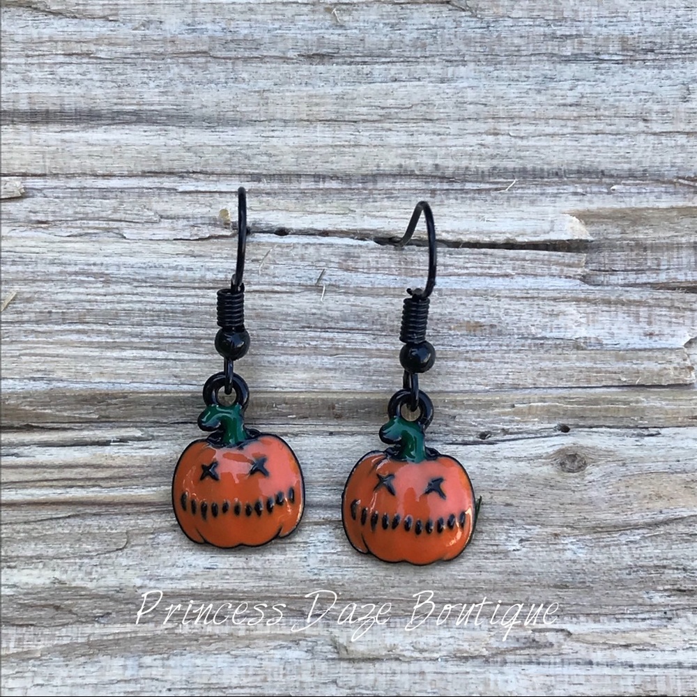Pumpkin Dangle Earrings